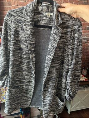 Max Studio boucle open blazer